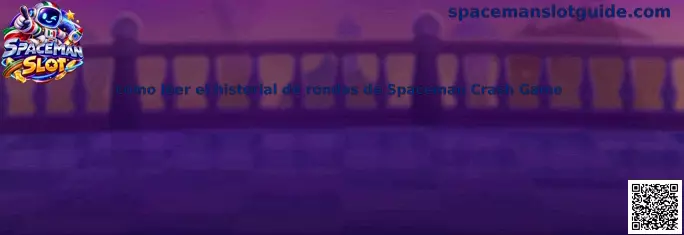 Imagen informativa sobre cómo leer el historial de rondas y multiplicadores de Spaceman Crash Game
