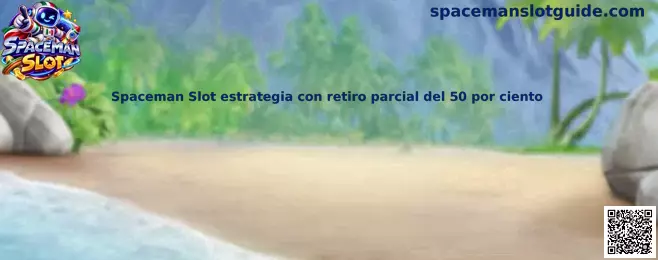 Imagen de referencia para comprender la estrategia de retiro parcial del 50 por ciento en Spaceman Slot